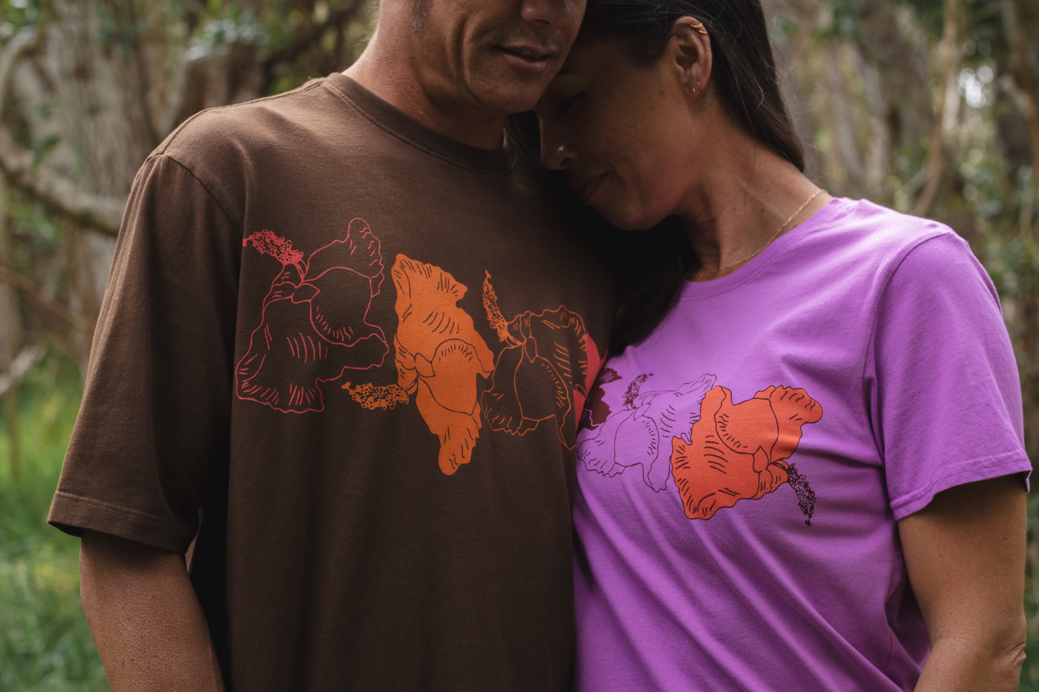 Koki'o/Hau hele 'ula | Wahine Tee - purple