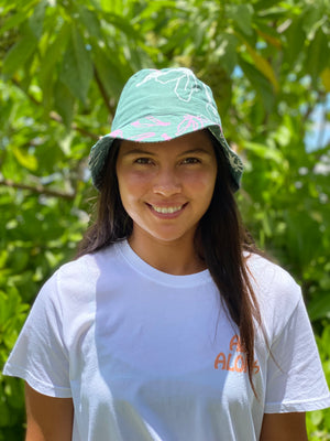 Pūniu Hat | Pua Aloalo - teal jade - ALL SALES FINAL