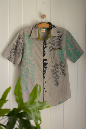 All Aloha | Button-down Aloha Shirt | Limu Kala - gray