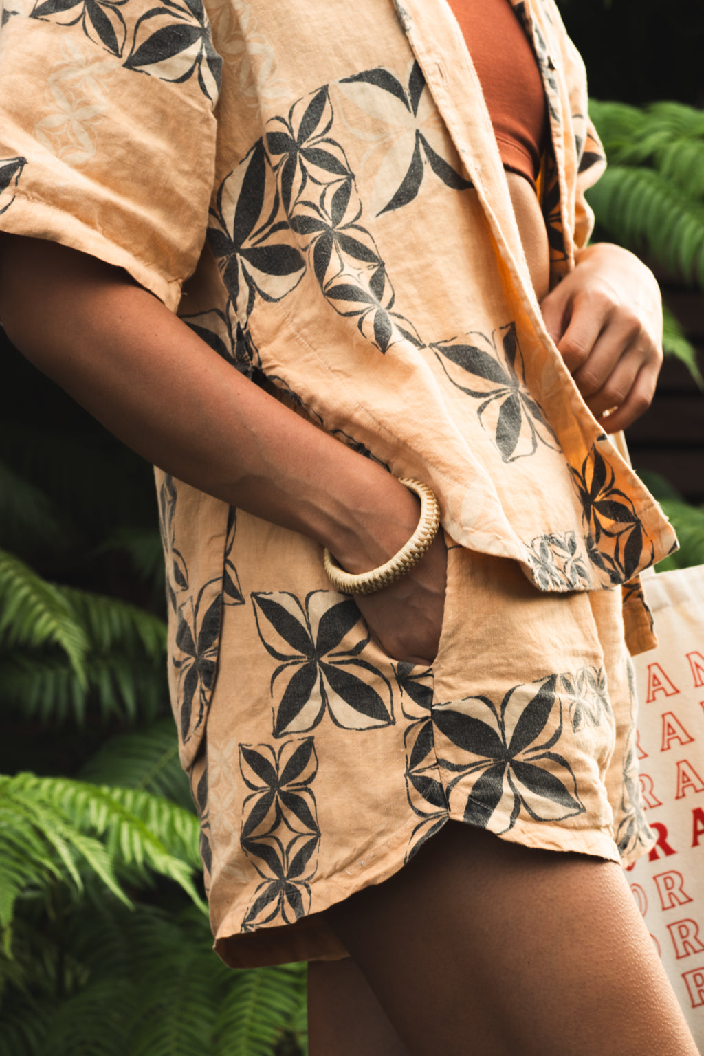 Moana Motifs | Breezy Shorts - peach