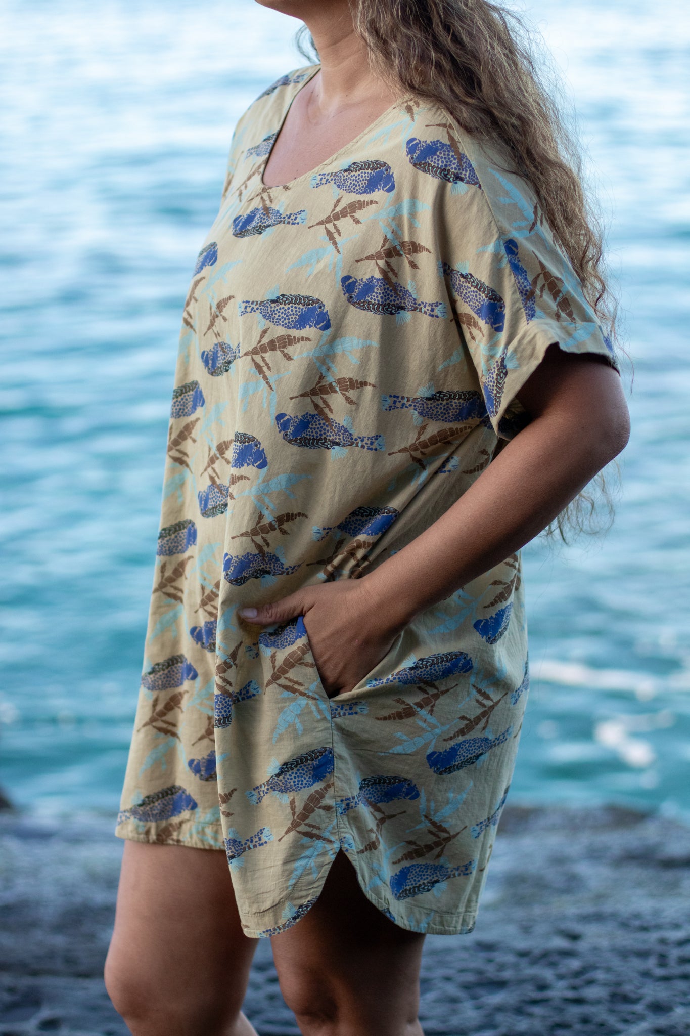 Kimono Dress | Moa & Hulumoa - sand