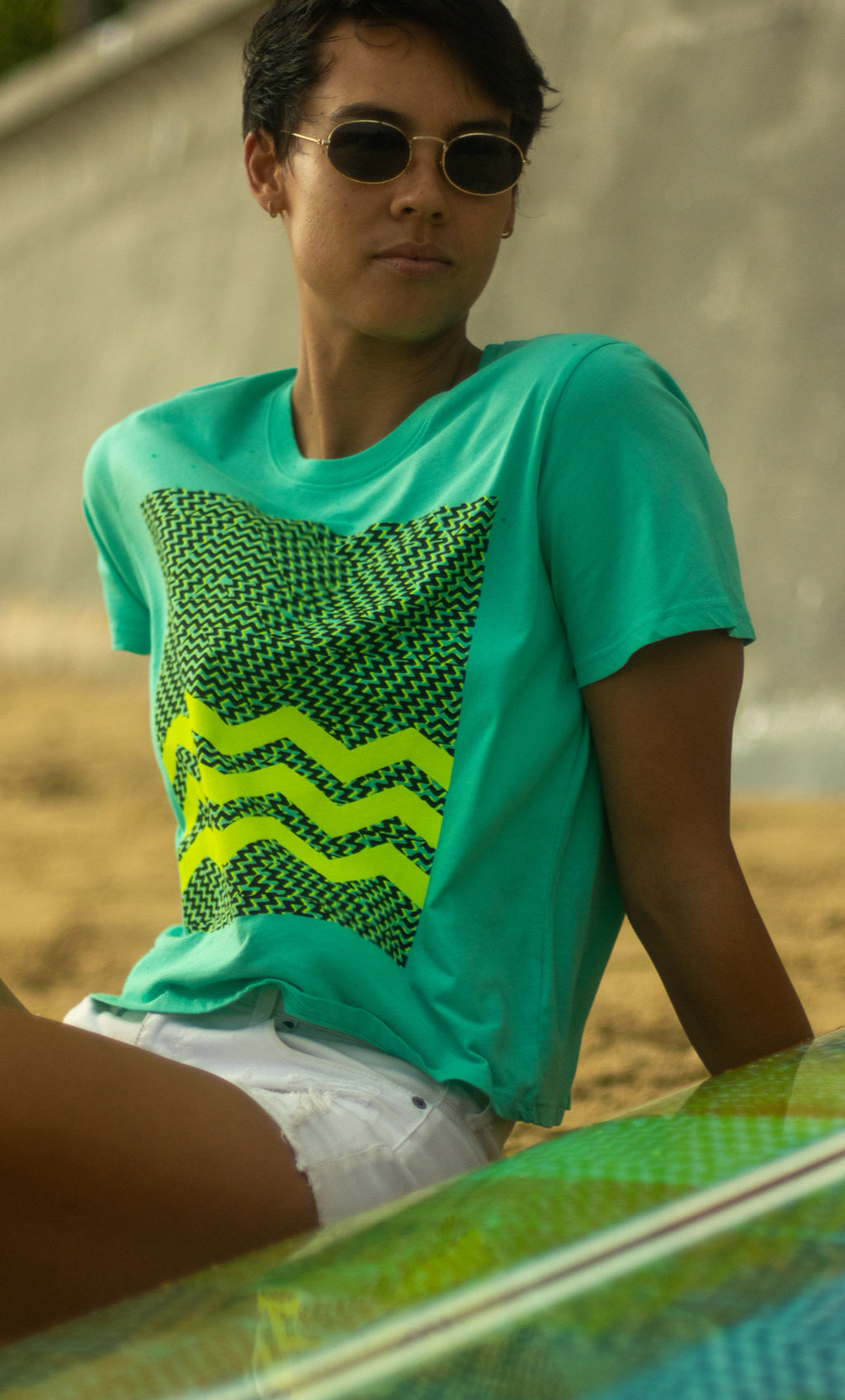 Kai Iki Kai Nui | Wahine Tee - green