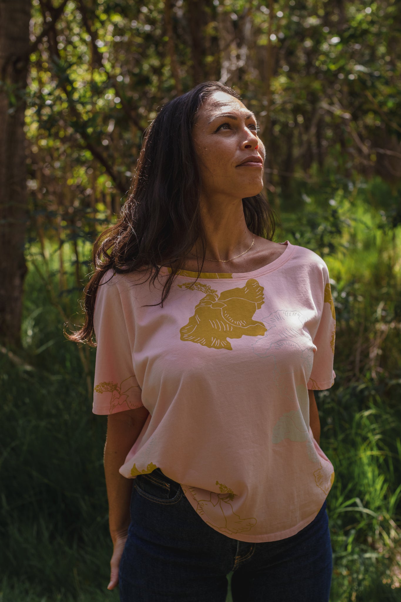 Koki'o/Hau hele 'ula | Kimono Top - pink