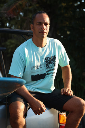 Nā Papakū o ka Moana | Kāne tee - light blue