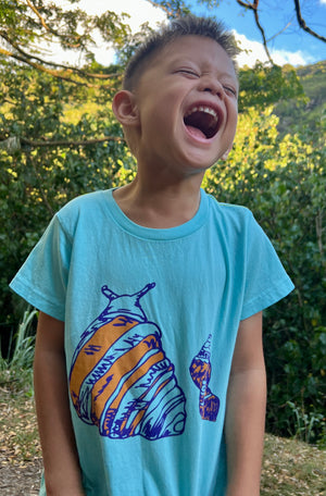 Kāhuli | Keiki Tee - aqua