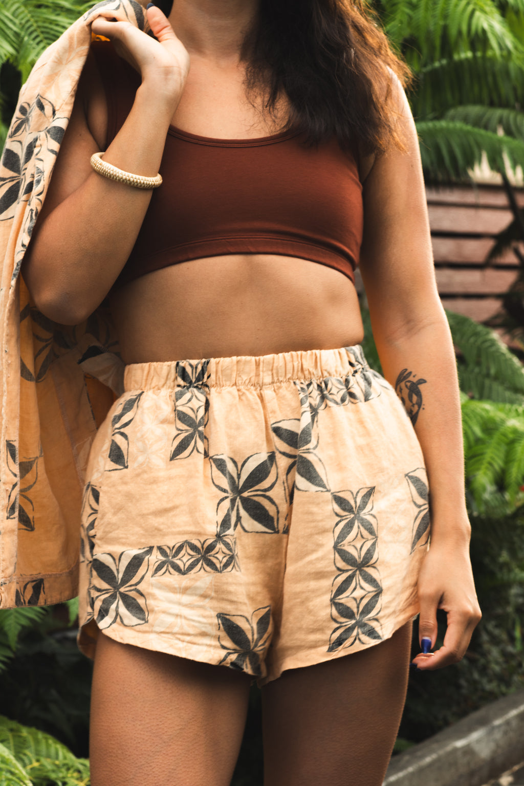Moana Motifs | Breezy Shorts - peach