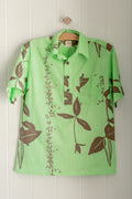 All Aloha | Pullover Aloha Shirt | Hāliʻi Maile - green