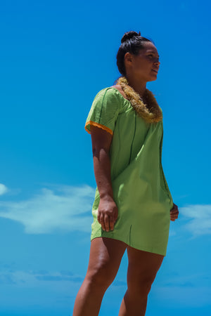 All Aloha | Luanaaloha Dress- 'Ekaha - lime