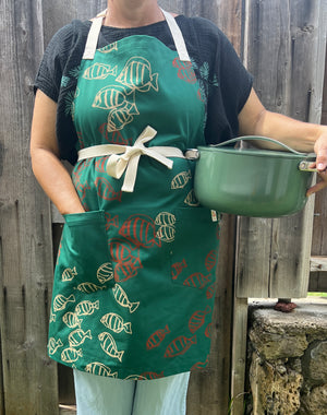 Kawika's Apron | Manini - forest green - ALL SALES FINAL