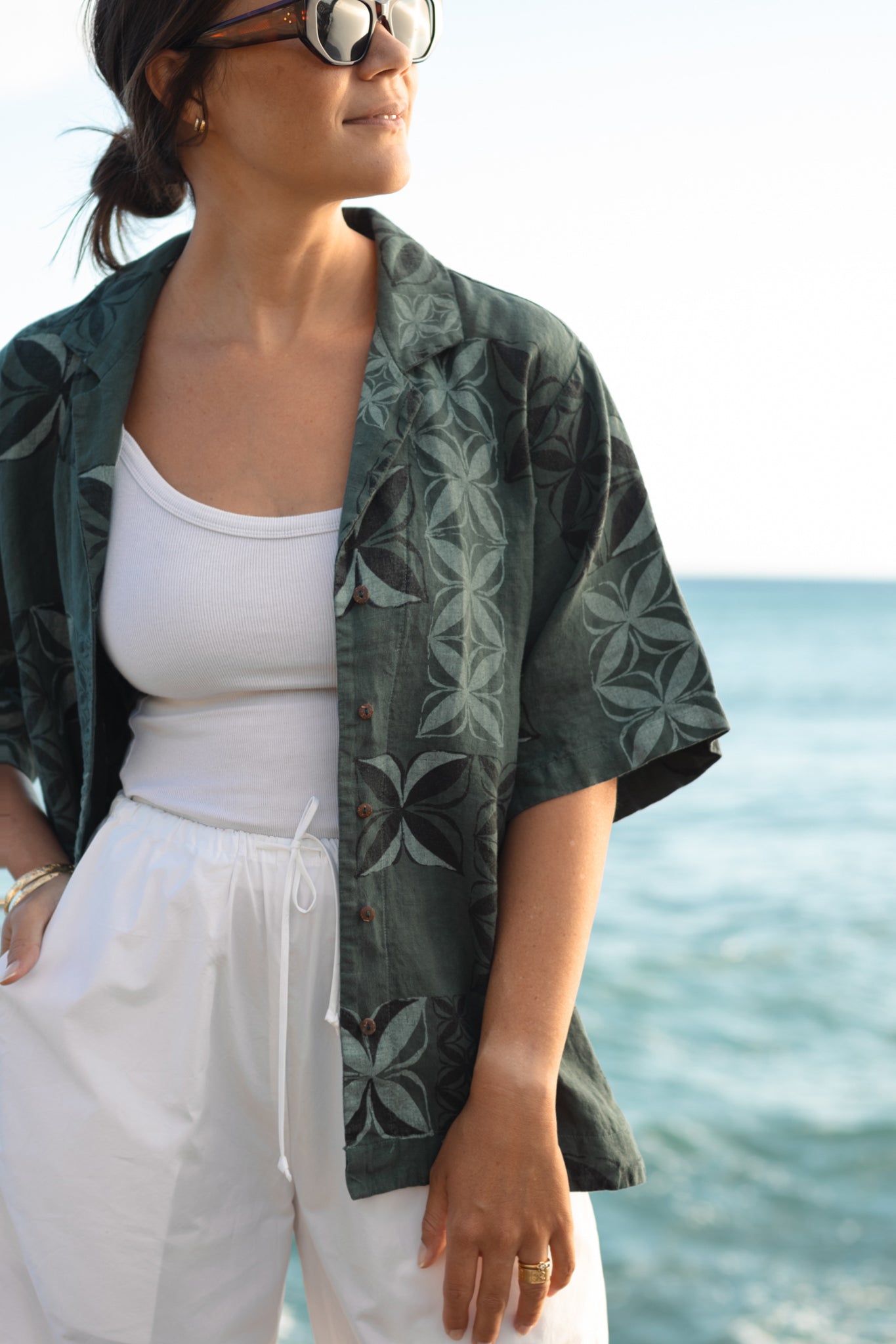 Moana Motifs | Breezy Top - green