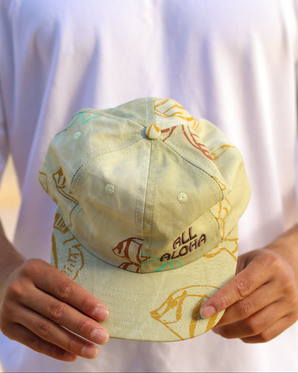 All Aloha | 6-Panel Dad Cap | Manini - pistachio - ALL SALES FINAL