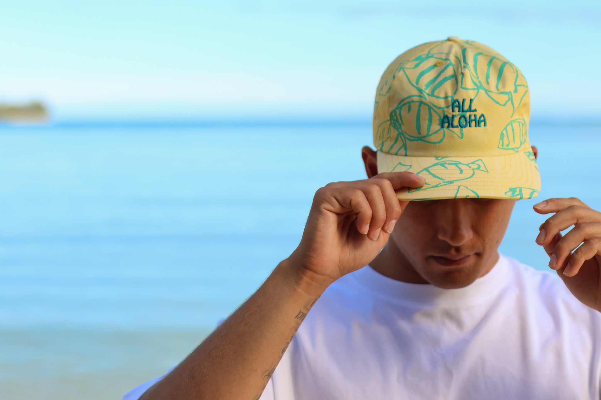 All Aloha | 5-Panel Snapback | Manini - yellow - ALL SALES FINAL