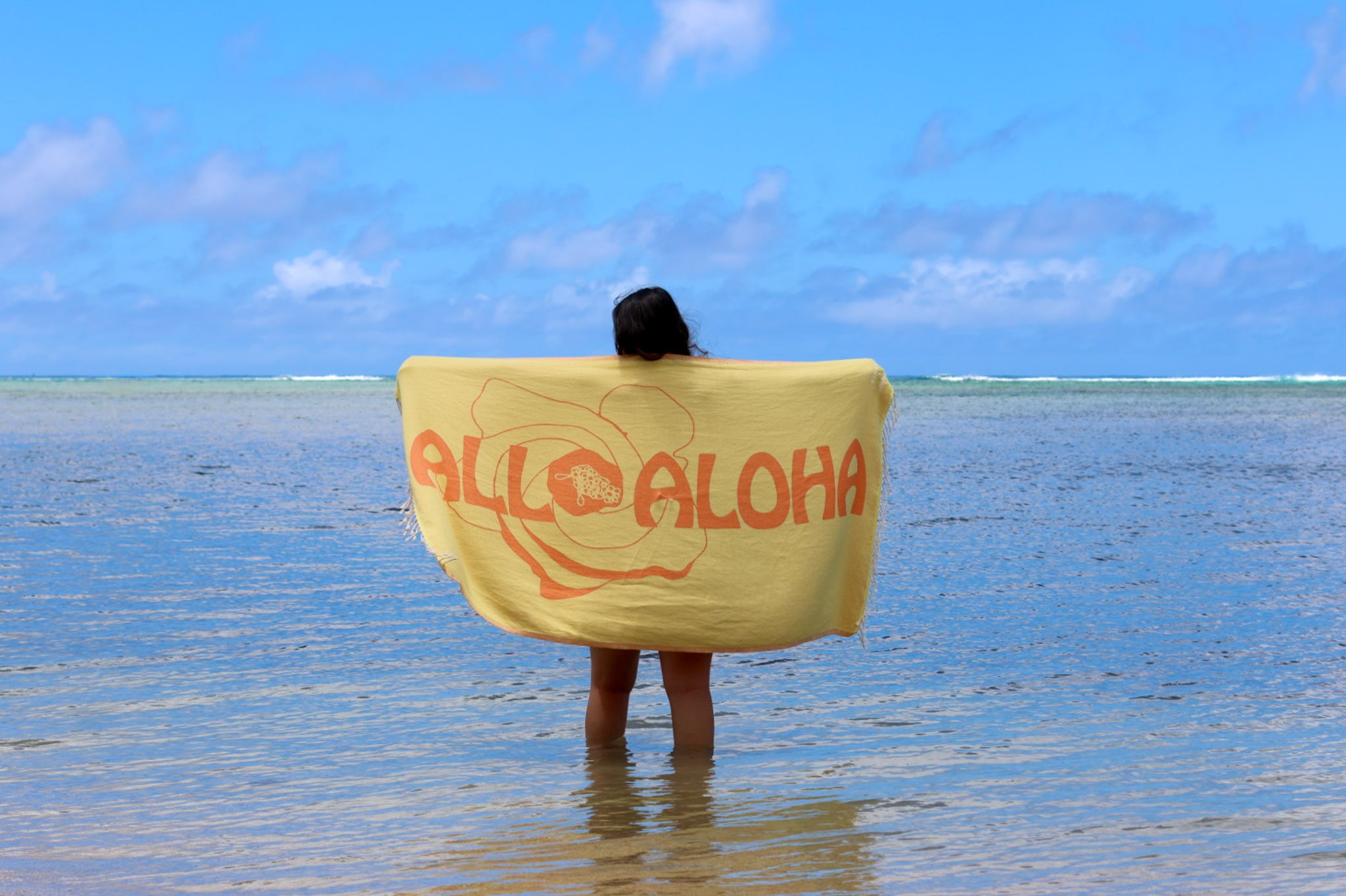 Kealopiko Turkish towel | Pua Hau - ALL SALES FINAL