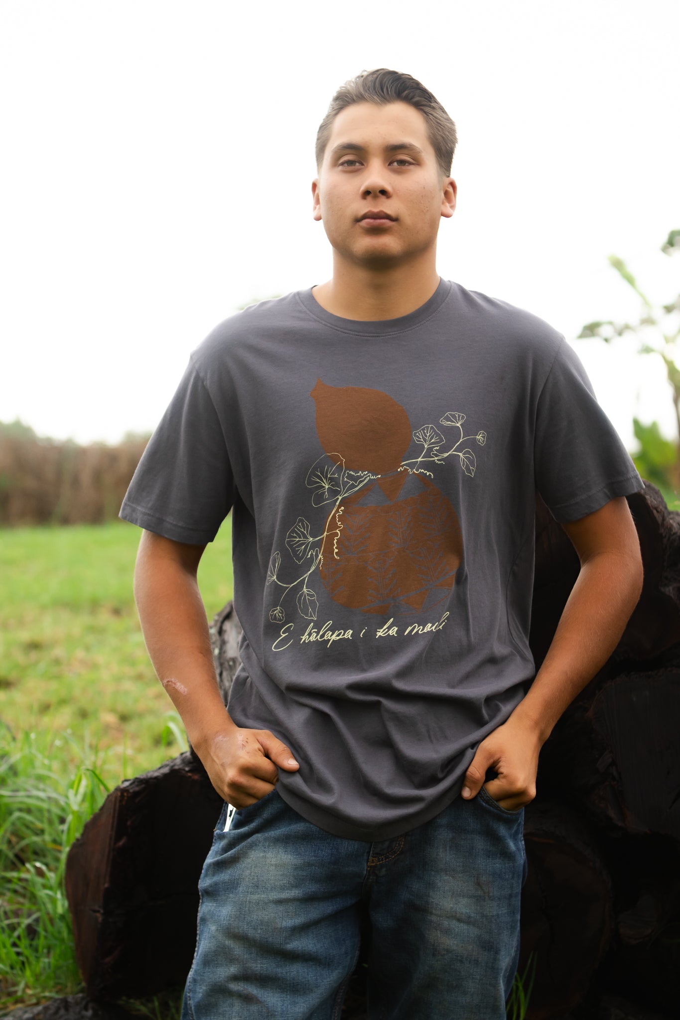 Ipu | Kāne Tee - charcoal