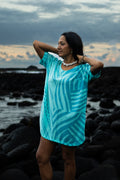 Kīkākapu | Kimono Dress - aqua