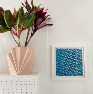 Blue Kapa | Small Framed Print #1 - ALL SALES FINAL - SHOP PICK UP ONLY
